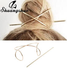Shuangshuo-horquillas geométricas de estilo bohemio para mujer y niña, accesorios para el cabello, horquillas en forma de X cruzadas, joyería para el cabello, regalo para mejor amiga 2024 - compra barato