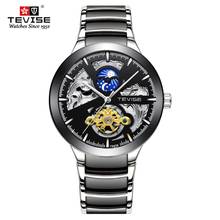 TEVISE-Reloj de pulsera automático para hombre, accesorio Masculino con mecanismo automático de Tourbillon, fase lunar, mecánico 2024 - compra barato