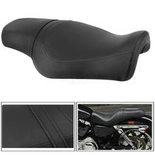Motorcycle Leather Two Up Driver Front Rear Passenger Seat For Harley Sportster XL 48 2024 - buy cheap