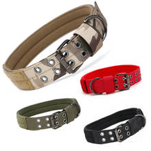 Military Tactical Dog Collar Nylon Anti-wear Training Pet Collar Five-gears Adjustable Pin Buckle Medium And Large Dog Collar 2024 - buy cheap