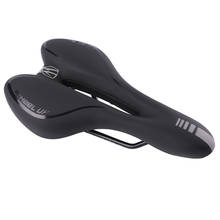 MTB Reflective Shock Absorbing Hollow Bicycle Saddle PVC Extra Soft MTB Cycling Road Mountain Bike Seat Bicycle Accessories 2024 - buy cheap