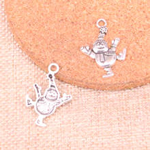 60pcs snowman Charms Zinc alloy Pendant For necklace,earring bracelet jewelry DIY handmade 29*20mm 2024 - buy cheap