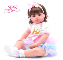 Кукла реборн силиконовая, 60 см, как настоящая принцесса, подарок на день рождения 2024 - купить недорого