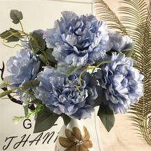 Искусственные цветы пиона в европейском стиле шелковые искусственные цветы имитация растений свадебное украшение свадебный букет украшение для дома 2024 - купить недорого