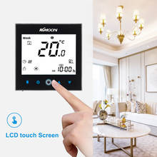 Цифровой термостат для теплого пола KKmoon, для электрической системы отопления, датчик воздуха для пола, wi-fi, коннектор, голосовое управление 2024 - купить недорого