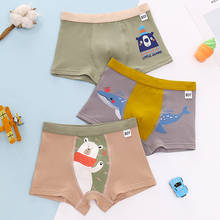 3pcs/pack New Fashion Kids Underwear for Baby Boys Cartoon Bear Panties Teenage Shorts Boxers Children Underpants Clothing 8 12Y 2024 - buy cheap