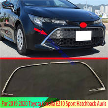 For 2019-2021 Toyota Corolla E210 Sport Hatch Hatchback Auris Car Accessories ABS Chrome Car Front Center Grille Gird StripeTrim 2024 - buy cheap