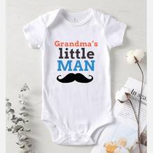 Baby Romper Printing Grandma Little Man Jumpsuit Kids Autumn Newborn Boy Winter Costume Cotton Toddler Girl Fall Clothes 2024 - buy cheap