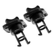 Good! 2 Pieces Universal Boat Garboard Hull Thread Drain Plug 1 inch Plastic Black for Marine Boats Yacht Kayak Canoe Black 2024 - buy cheap