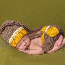 1Set Newborn Baby Boys Girls Cute Crochet Knit Costume Prop Outfits Photo Photography 2024 - buy cheap