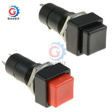 5pcs Square Momentary Self-Reset Self Return Push Button Switch SPST Car Dash 12V 12MM PBS-11B Red or Black 2024 - buy cheap