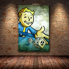 Fallout 3 4 jogo cartaz da arte da parede lona cartaz e impressão da lona imagem decorativa para o quarto desenho do núcleo adesivos de parede 2024 - compre barato