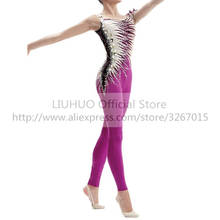 LIUHUO женский комбинезон для взрослых для девочек, платье без рукавов для ритмической гимнастики, конкурса по фигурному катанию 2024 - купить недорого