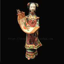 Chinese Antiques Lady Character Girl Statue Classical Beautiful Women Figurine Ceramics Crafts Home Decoration Room Collection 2024 - buy cheap
