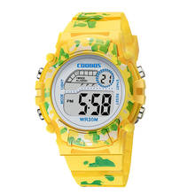 Спортивные детские электронные часы многофункциональные водонепроницаемые цифровые детские часы красочные светодиодный наручные часы для девушек reloj infantil 2024 - купить недорого