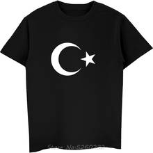 Camiseta de manga corta para hombre, camisa con cresta de la bandera musulmana turca, Turkiye, turca, islámica, Hip-Hop, ropa de calle de verano 2024 - compra barato