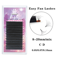 MASSCAKU Easy Fan Lashes Bloom Austomatic Flowering Fast Fan Self-Making Fans Volume Lashes soft makeup eyelash extension 2024 - buy cheap