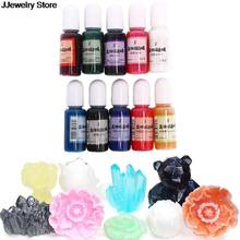 1Bottle 10ml Epoxy UV Resin Colorant Jewelry Liquid Pigment Bath Bomb Soap Dye 15 Colors DIY Jewelry Tools 2024 - buy cheap