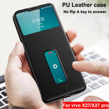 Open window leather case For vivo x27 pro cover vivox27 flip cases For vivo X 27 pro x27pro back cover case for vivox27 pro 2024 - buy cheap