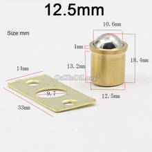 Brand New 50PCS 12.5mm Brass Cabinet Catches Cupboard Wardrobe Kitchen Door Catches Furniture Latch Stopper Soft Close 2024 - buy cheap