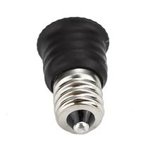 3a material resistente ao calor preto e12 a e14 conversor de lâmpada led suporte de luz adaptador de soquete de lâmpada changer E12-E14 adaptador