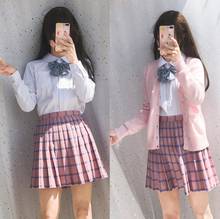 Jk uniformes escolares para niñas, cárdigans bonitos, suéter, Tops, uniforme de estudiantes de secundaria japoneses, suéteres de manga larga, Xxl 2024 - compra barato