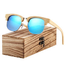 BARCUR Wood Polarized Sunglasses Bamboo Wooden Sunglasses Beach Oculos de sol 2024 - buy cheap