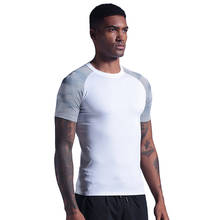 Camiseta deportiva para hombre, prenda de vestir, ajustada, de secado rápido, para gimnasio y fitness, 2020 2024 - compra barato