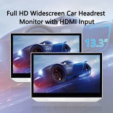 13.3" Android  Car Headrest Monitor 1080P HD Radio IPS Touch Screen Bluetooth Display MP5 Video Multimedia Player Wifi 2024 - buy cheap