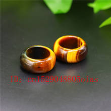 Natural Jade Stone Ring Chinese Tiger Eye Jadeite Amulet Fashion Charm Jewelry Hand Carved Crafts Gifts for Women Men 2024 - buy cheap