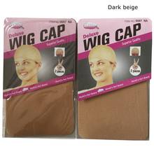 10 pieces Brown Wig Cap Hairnet Hair Mesh Wig Weaving Cap Stretchable Elastic Hair Net 5 color 2 Pieces/PACK 2024 - buy cheap