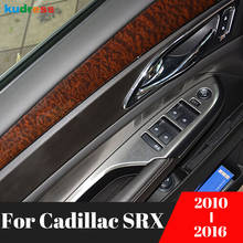 For Cadillac SRX 2010 2011 2012 2013 2014 2015 2016 Stainless Steel Window Lift Switch Button Cover Trim Sticker Car Styling LHD 2024 - buy cheap