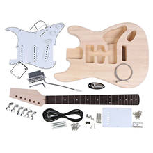 Premium Unfinished DIY Electric Guitar Kit Replacement Set for ST Style Luthier Gift Guitar Lovers Gift 2024 - buy cheap