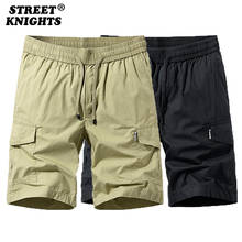 2021 New Summer Solid Color Fashion Cotton Casual Breeches Cargo Men Shorts Men Breathable Quick Dry Multi Pocket Hip Hop Short 2024 - buy cheap