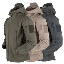 Outdoor Soft Shell Fleece Men And Women Windproof Waterproof Breathable Warm Three-In-One Coat Shark Leather Jacket 2024 - купить недорого