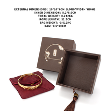 Brown Drawer Bracelet Jewelry Storage Packaging Box Tassel Bag Women Engagement Wedding Ring Earring Jewellery Organizer Gifts 2024 - buy cheap