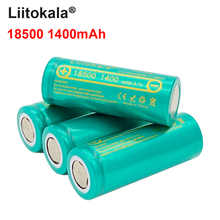 LiitoKala-batería recargable para linterna, 3,7 V, 18500, 1400mAh, 18500 Lii-14A, seguro, Li-Ion, venta al por mayor 2024 - compra barato