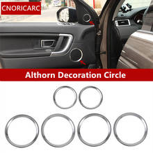 Car Door Audio Speaker Circle Trim Rings Chrome ABS Althorn Decoration Decals For Land Rover Discovery Sport 2015-2018 2024 - buy cheap