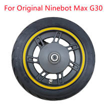 Peças para scooter ninebot max g30, cubo de roda dianteira com 10 empunhaduras, 60/70-6, encaixes de pneu a vácuo para scooter original ninebot max g30 2024 - compre barato