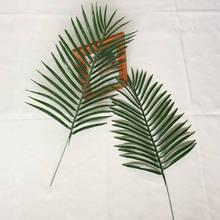 Пластиковые искусственные листья тропических пальмовых листьев для имитации листьев для гавайской лампы украшения для тематических вечеринок Декор для дома и сада 2024 - купить недорого