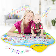 73x49cm Baby Russian Musical Mat with Alphabet & Number Play Rug Game Russian Sounds Carpet Early Educational Toys Gift for Kids 2024 - buy cheap