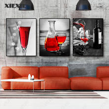 Dining Room Decoration Wine Canvas Poster Retro Wall Art Prints Decorative Painting for Classic Kitchen Living Room Decor 2024 - buy cheap