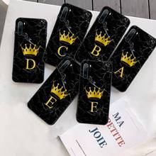 Crown marble letters DIY Phone Cases Funda For Huawei P9 P10 P20 P30 Lite 2016 2017 2019 plus pro P smart 2024 - buy cheap