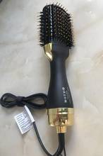 Electric Professional Hair Dryer Comb Infrared Negative Ion Hot Air Comb Straight Curling Hair Comb Hairdryer 0001 2024 - buy cheap