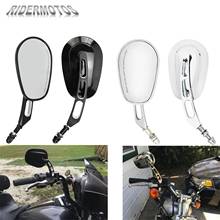 8mm Motorcycle Rear View Side Mirror For Harley Sportster XL 883 Dyna Fatboy FXDF FLSTF Softail Touring Street Road Glide FLHR 2024 - buy cheap
