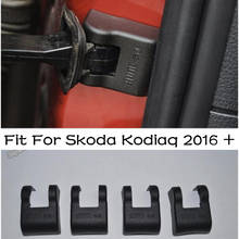 Lapetus-cubierta protectora de plástico negro para puerta interior de coche, impermeable embellecedor de óxido, apto para Skoda Kodiaq 2016-2021, accesorios 2024 - compra barato