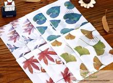 8pcs/lot Lovely Vintage Leaves series Sulfuric acid  Transparent paper Envelope card bag office school supplies  160*110mm 2024 - buy cheap