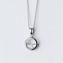 Simple Minimalist Round Pendant Necklace Women S925 Sterling Silver Necklaces for Women Fashion Silver Jewelry 2020 2024 - buy cheap