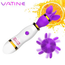 VATINE 12 Speeds 360 Degree Rotation Nipple Clitoris Stimulator Tongue Licking Vibrator AV Stick Female Masturbator Vibrator 2024 - buy cheap