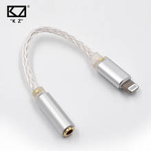 KZ Lighting-Cable de actualización Chapado en plata, accesorio para auriculares KZ ZSN PRO AS12, AS16, ZSX, ASX, ZAX, DQ6, ZS10 PRO, CCA CA16, 3,5mm 2024 - compra barato